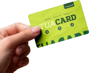 Cartão tuacard para acumular descontos na tuacar