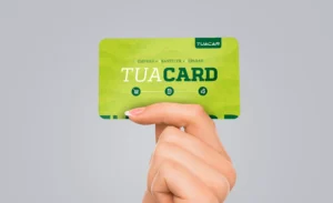 Cartão tuacard para acumular descontos na tuacar
